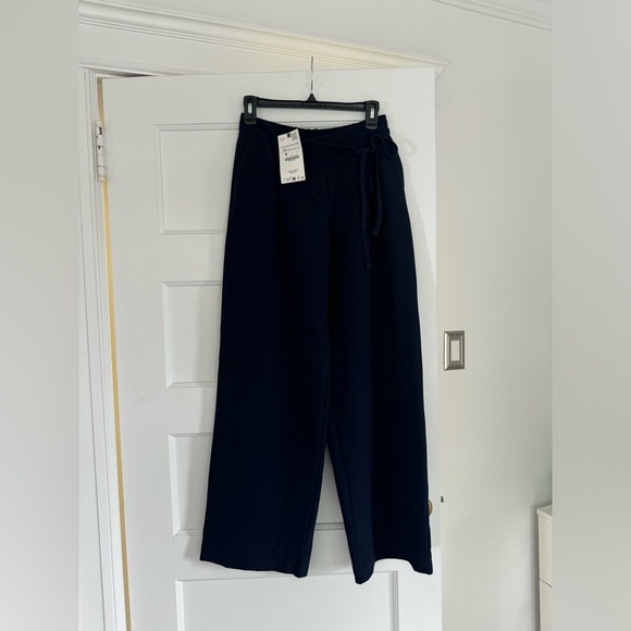 Zara Navy Trousers - Picture 1 of 4